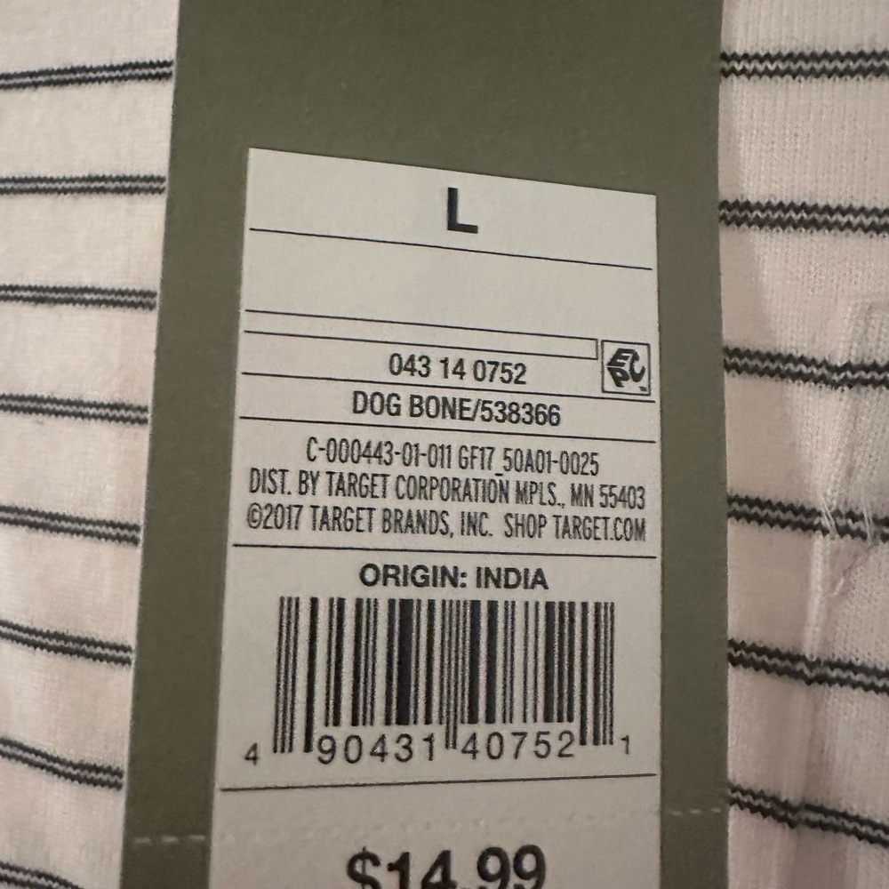 NWT Goodfellow & Co Men's Striped Long Sleeve Shirt - Black and White - Picture 3 of 6